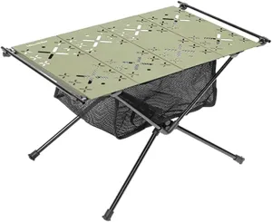 Camping Folding Table Outdoor Camping Table Aluminum Alloy Lightweight Folding Table Portable Picnic Table with Carry Bag for Outdoor Camping BBQ Travel