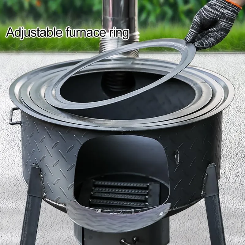 Camping Gas Stove, 2600W Portable Lightweight Backpacking Stove, Fuel Butane Camping Burner, Windproof Gas Stove for Outdoor Hiking Picnic Kitchen Emergency Stove