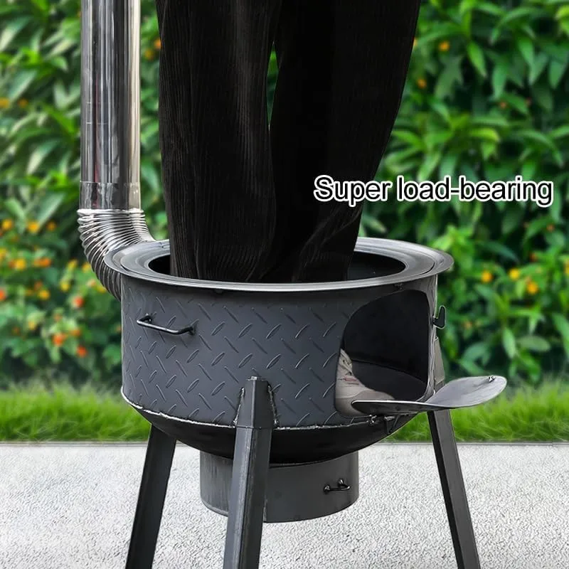 Camping Gas Stove, 2600W Portable Lightweight Backpacking Stove, Fuel Butane Camping Burner, Windproof Gas Stove for Outdoor Hiking Picnic Kitchen Emergency Stove