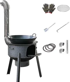 Camping Gas Stove, 2600W Portable Lightweight Backpacking Stove, Fuel Butane Camping Burner, Windproof Gas Stove for Outdoor Hiking Picnic Kitchen Emergency Stove