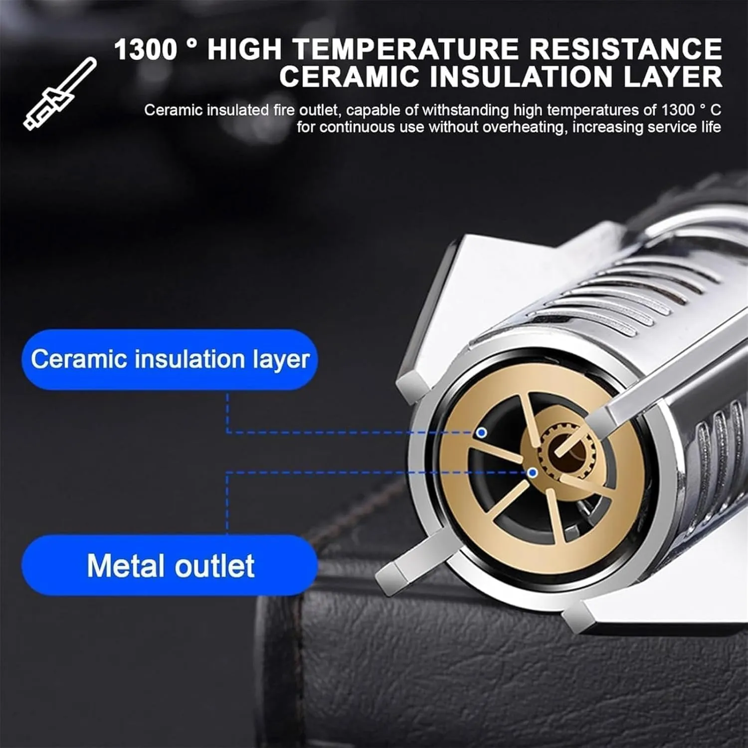 Camping Outdoor Windproof Straight Flame Lighter, 2025 New Windproof Straight Flame Lighter, Lightsaber Lighter Torch, Repertoire Windproof Straight Lighter, Flame Lighter for Campfire (Sliver)