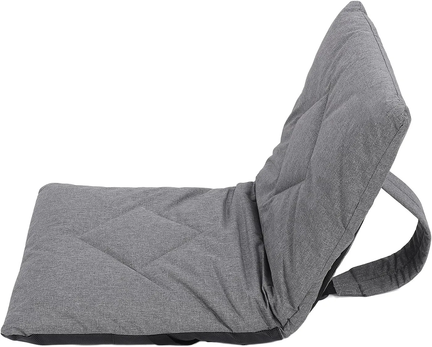 Camping Seat Cushion, Adjustable Back Support, Portable Outdoor Folding Padded Chair Seat Cushion, Hiking Fishing with Strap