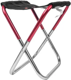Camping Stool, Small Folding Chair, The Outdoor Folding Chair Simple Folding Stool Portable Camping Fishing Train Stool Stool Camping Chair (Color : RED)