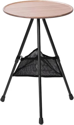 Camping Table Aluminum Alloy Outdoor Table Telescopic Adjustable Round Table Camping Lightweight for Travel Hiking BBQ