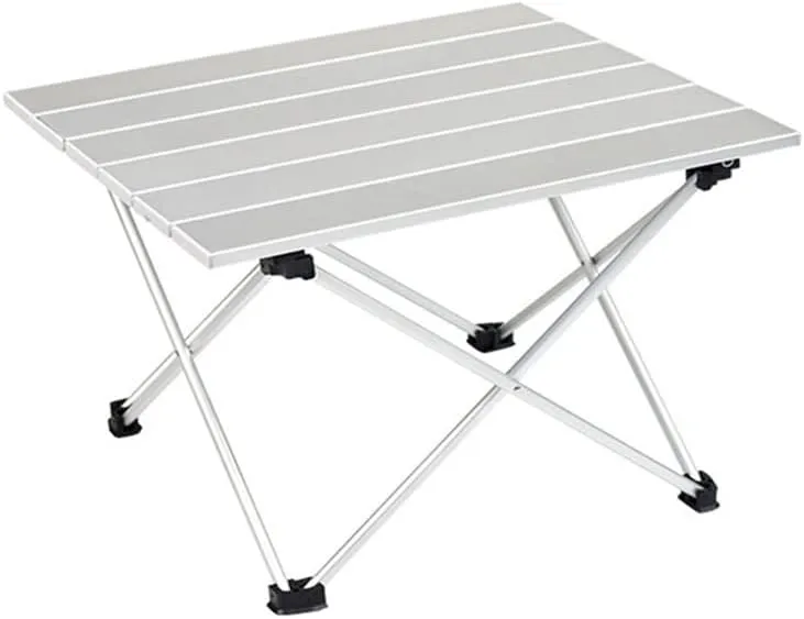 Camping Table Aluminum Alloy Portable Folding Camping Table Outdoor Furniture Foldable Hiking Desk Traveling Outdoor Picnic Table S M L Foldable and Lightweight Camping Table