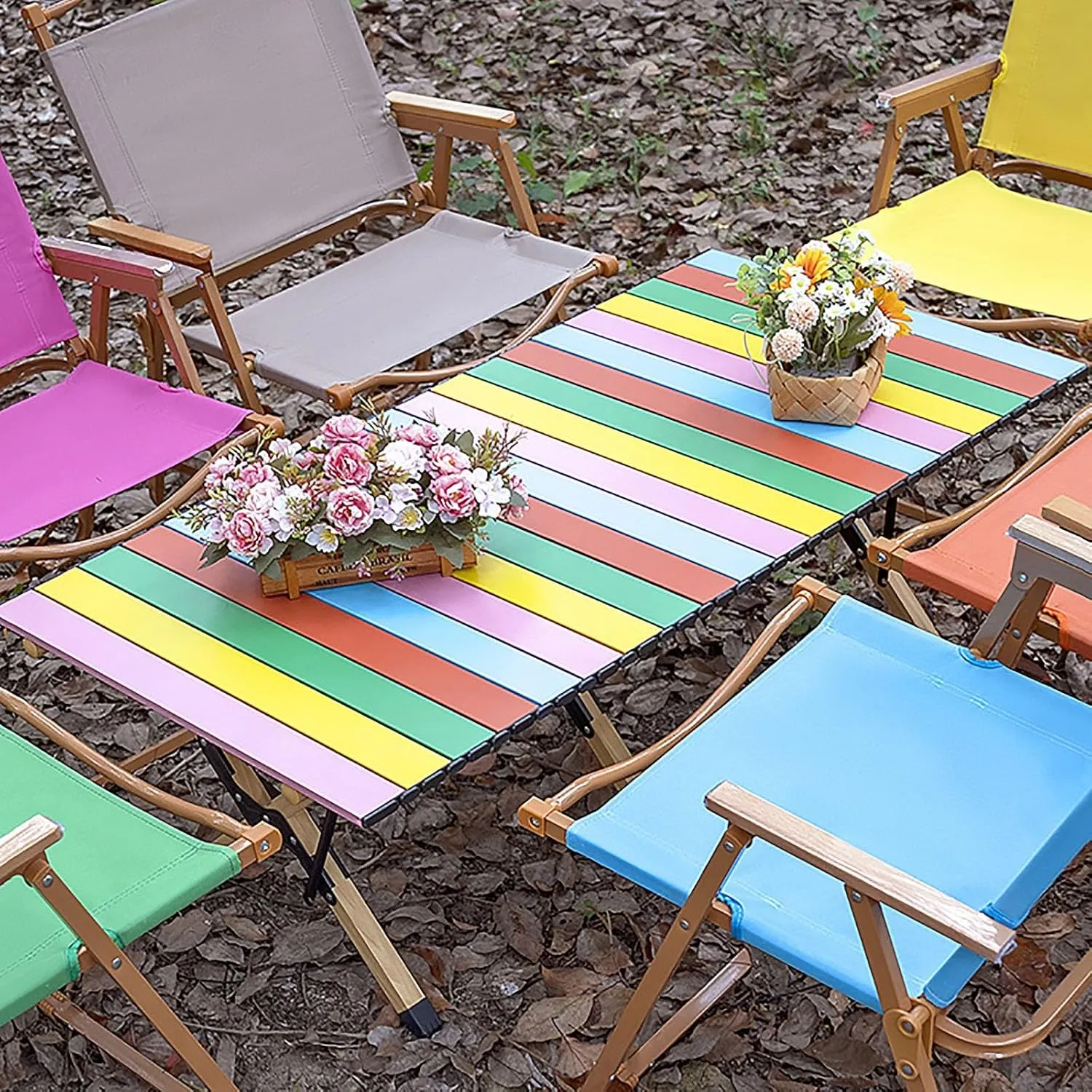 Camping Table, Aluminum Camping Table, Portable Folding Table, Outdoor Portable Picnic Table, for Outdoor, Picnic, Beach, Hiking (Size : B)