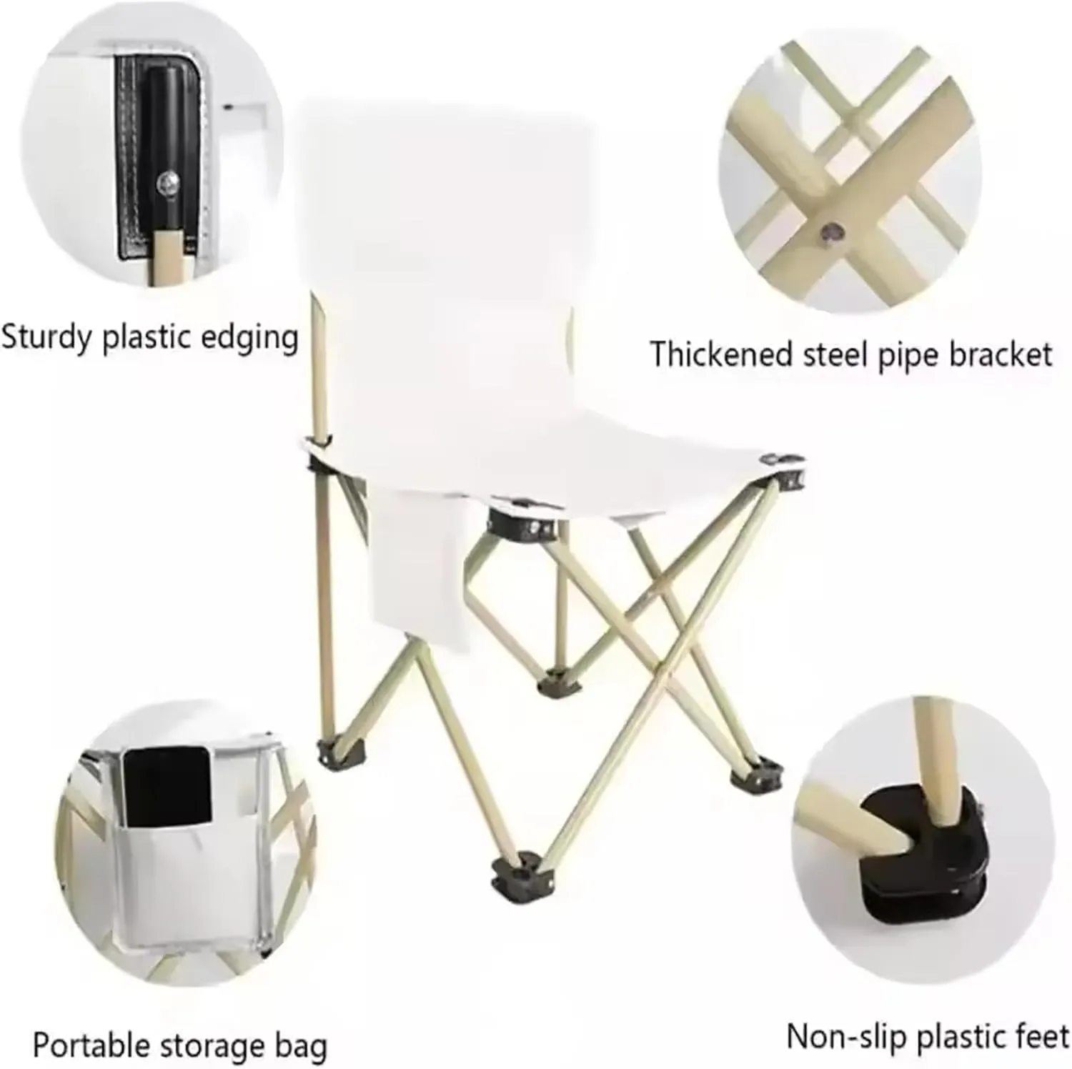 Camping Table Chair Set, Portable Folding Picnic Table with 6 Chairs, Lightweight Camping Table and Chair Set for Outdoor BBQ, Fishing, Hiking, Garden Parties,Black