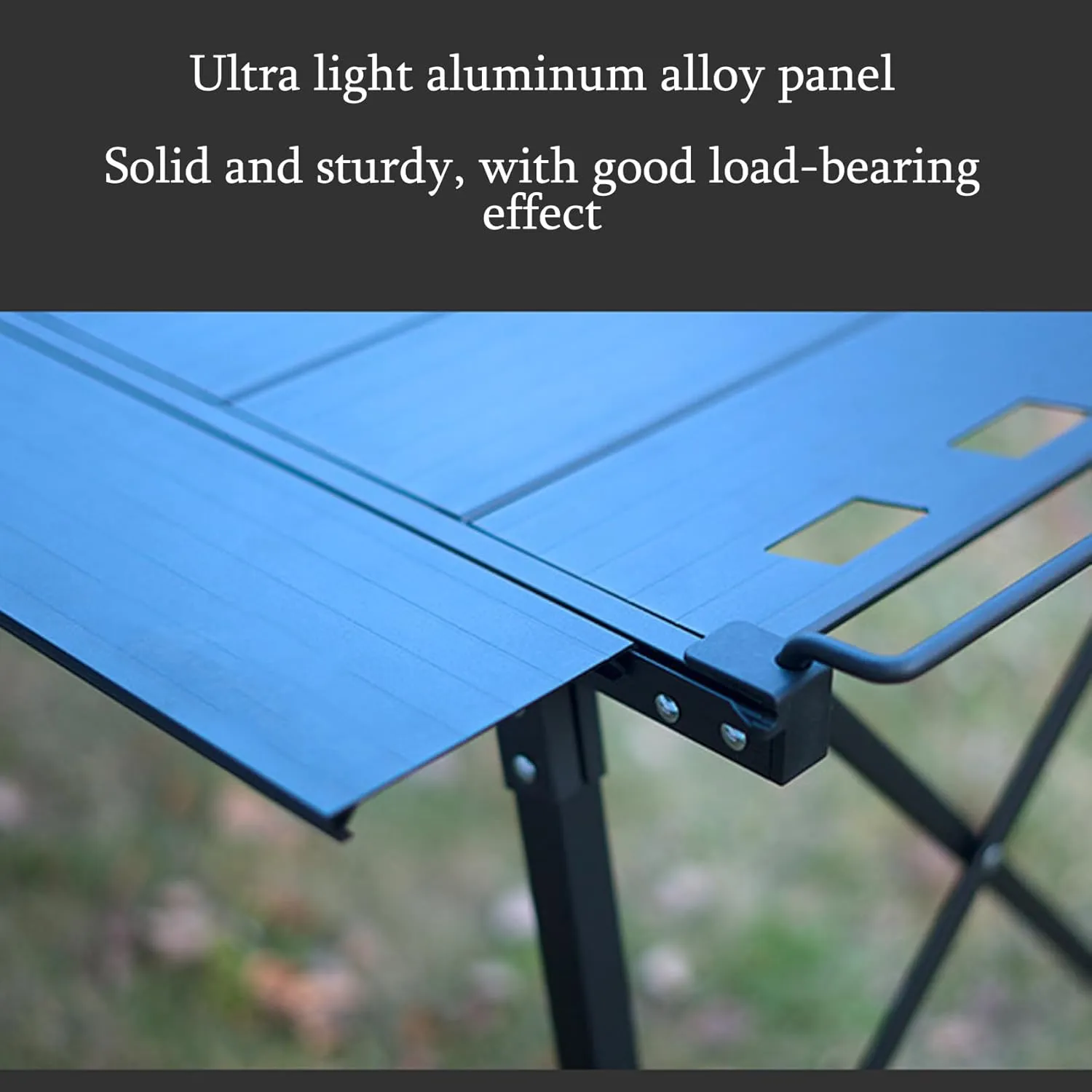 Camping Table Lightweight Foldable, Aluminum Roll-up Table with Easy Carrying Bag, for Outdoor Camping, Hiking