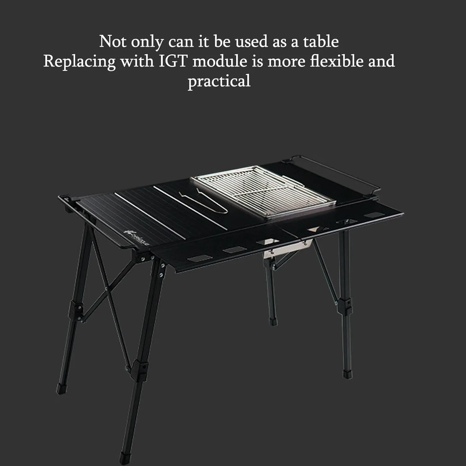 Camping Table Lightweight Foldable, Aluminum Roll-up Table with Easy Carrying Bag, for Outdoor Camping, Hiking