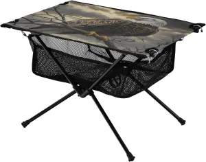 Camping Table Lightweight Portable Folding Table with Mesh Storage Net Eagle Ideal for Camping Hiking Beach Picnic Travel Backyard