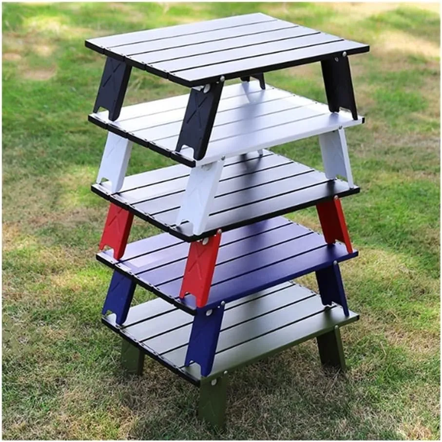 camping table Outdoor Mini Folding Table Camping Tent Table Camping Portable Coffee Table Home Bed Computer Table Aluminum Table Foldable and lightweight camping table