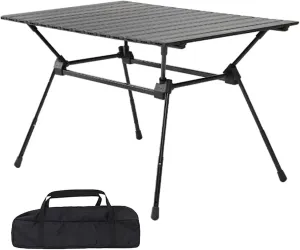 Camping Tables Folding Table Height Adjustable,Lightweight Aluminum Picnic Table,Outdoor Indoor Camp Tables for Hiking Travel Outside BBQ