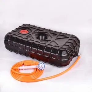 Camping Water Carrier Black Water Container for Showers Camping with Shower Head and Hose, Large Thicken Solar Shower Bag for Truck Car Outdoor Garden, Used for Bathing Hiking(Size:80L)