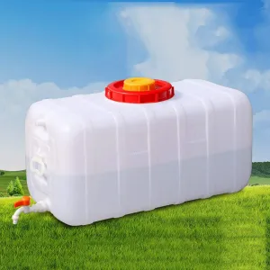 Camping Water Carrier HDPE Plastic Rain Barrels,Large Durable Water Container Emergency Water Barrel Container Resistant To Acid And Alkali Perfect For Outdoors Camping Hiking Eme(Size:110L- 29gallon)