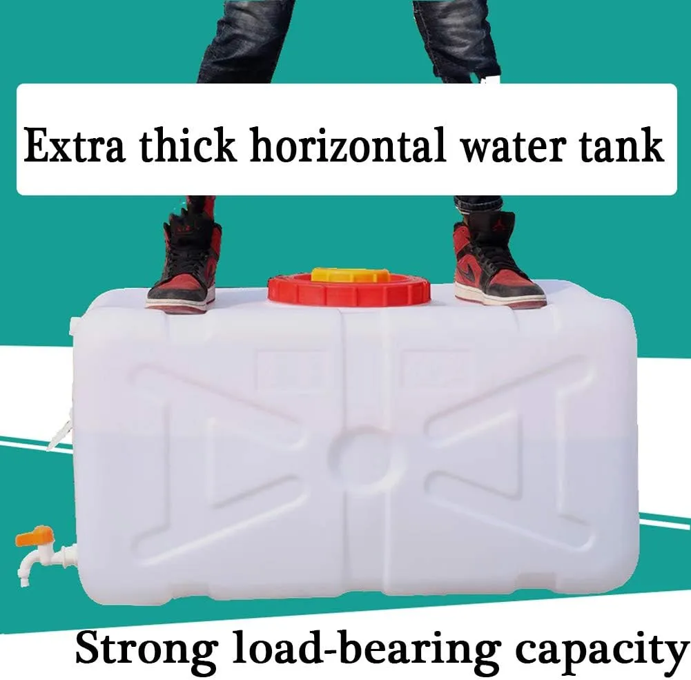 Camping Water Carrier HDPE Plastic Rain Barrels,Large Durable Water Container Emergency Water Barrel Container Resistant To Acid And Alkali Perfect For Outdoors Camping Hiking Eme(Size:110L- 29gallon)