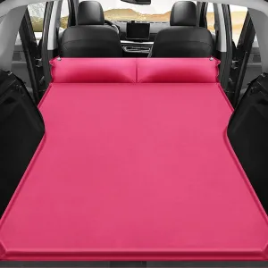 Car Inflatable Mattress for Suburban/GMC Yukon XL 2021 2022 2023 2024 Portable Air Sleeping Bed with Pillow Camping Travel Cot Inflatable Trunk Sleeping Pad,Pink