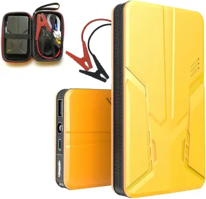 Car Jump Starter 30000mAh Power Bank External Battery Emergency Starter Booster 12V Auto Jump Box with LED Light for Vehicles, Trucks, SUV,Yellow