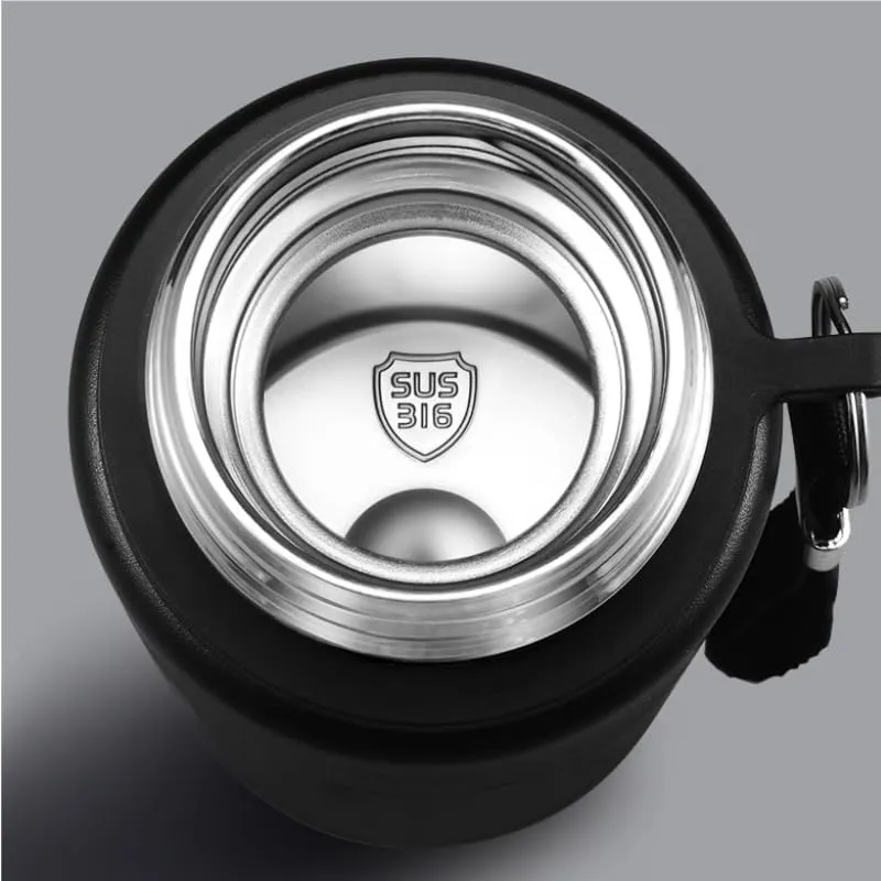 Car Vacuum Insulated Stainless Steel Water Bottle For Mazda Biante 2008-2018,Thermos Mug Leak Proof Insulated Water Bottle Reusable Water Bottle Travel Mug Thermo Mug,Black-800ml