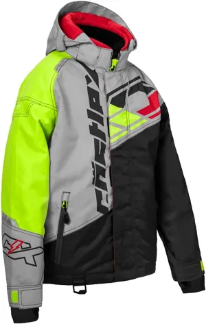 Castle X Youth Code G4 Jacket (Charcoal/Silver/Hi-Vis - Large)
