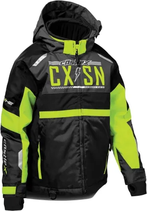 Castle X Youth Strike G4 Jacket (Hi-Vis/Charcoal/Black - Large)
