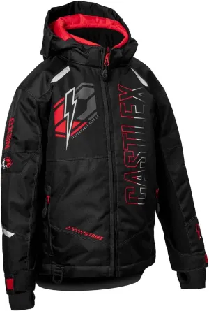Castle X Youth Strike G6 Jacket (Black/Red - Medium)
