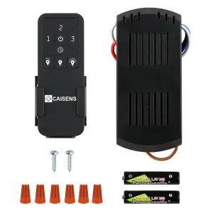 Ceiling Fan Remote Replacement, Universal Ceiling Fan Remote Control Kit with Light Dimmer, 3 Speed Ceilig Fan Light Switch for Hunter, Harbor Breeze, Honeywell, Hampton Bay, Timing and Wireless
