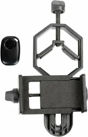 Celestron 81037 Universal Digiscoping and Astroimaging Smartphone Adapter DX Kit with Bluetooth Remote - Connects Your Smartphone Camera to an Eyepiece to Capture Images and Video, Black