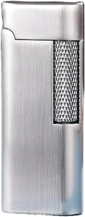 Classic flip-top Metal Butane lighters, Windproof Soft Flame, Old-Fashioned Side-Slip Grinding Wheel, Adjustable Flame, refillable Gas Portable Lighter (Fuel not Included)(Silver4)