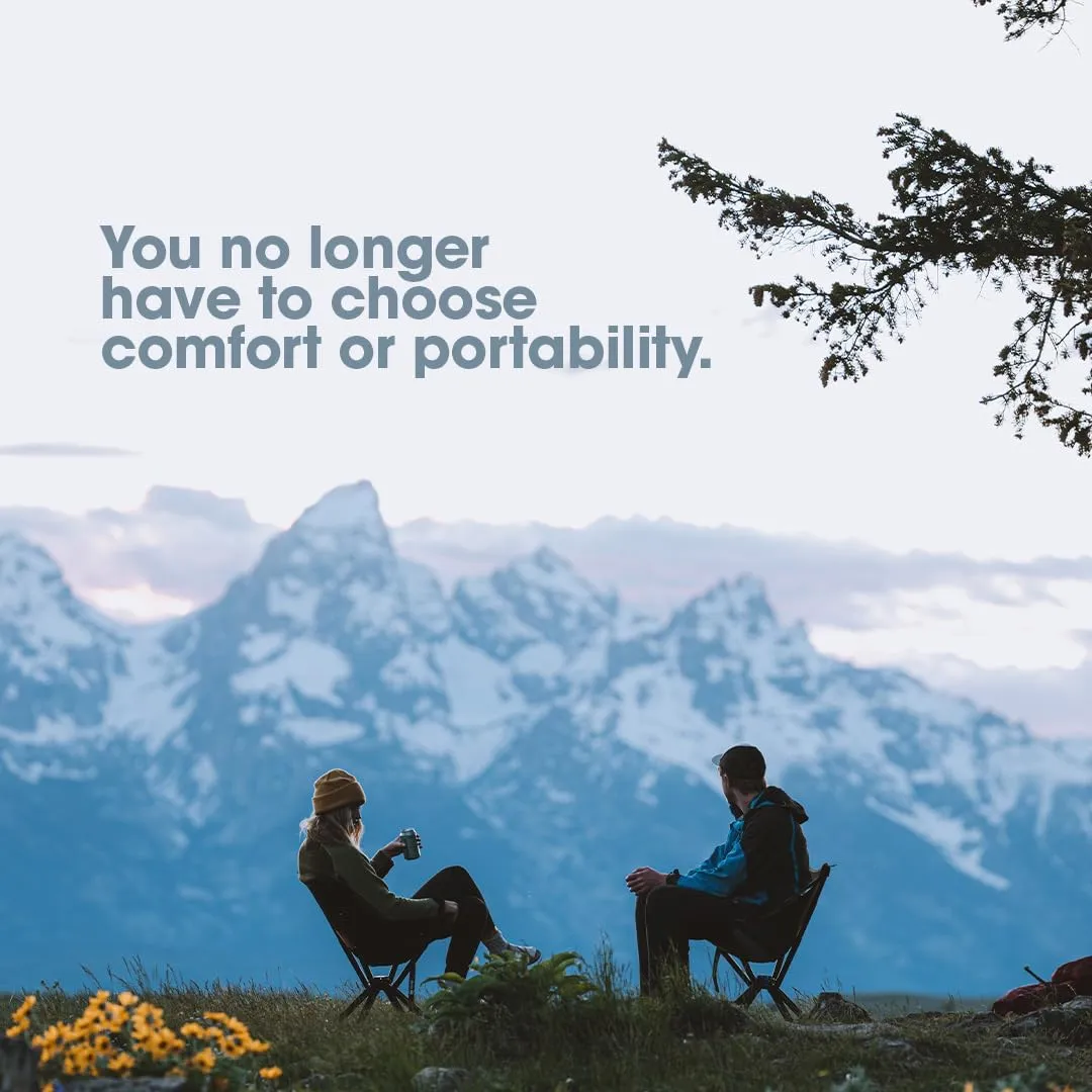 CLIQ Portable Chair - Lightweight Folding Chair for Camping - Supports 300 Lbs - Perfect for Outdoor Adventures - Mist