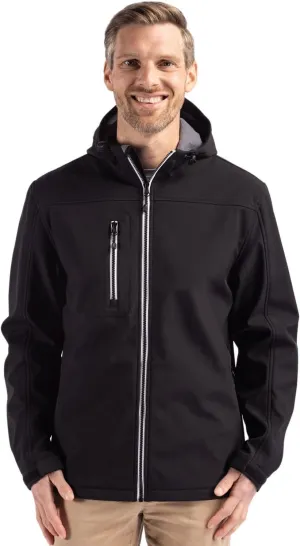 Clique Telemark Eco Stretch Softshell Full Zip Mens Hooded Jacket