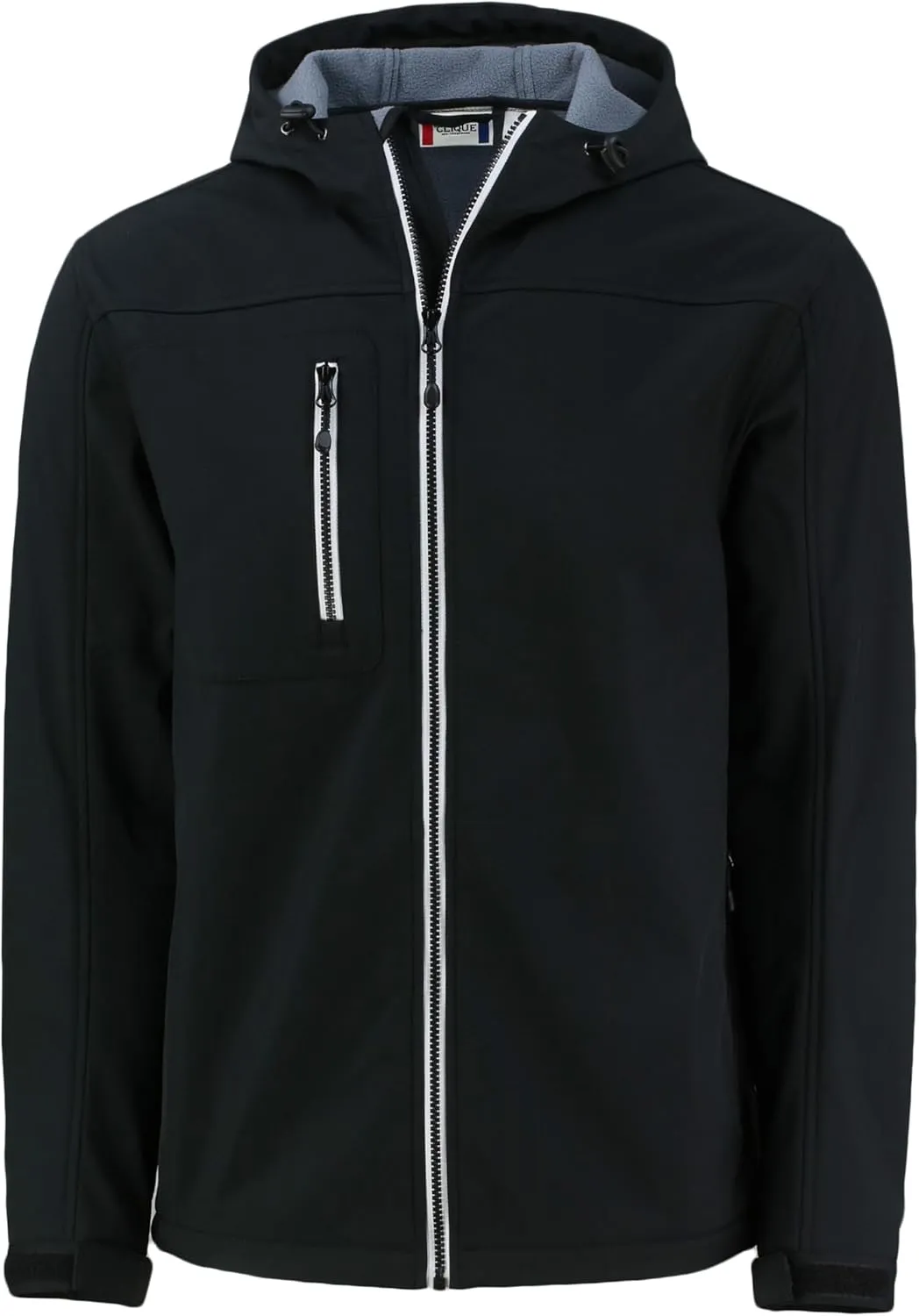 Clique Telemark Eco Stretch Softshell Full Zip Mens Hooded Jacket