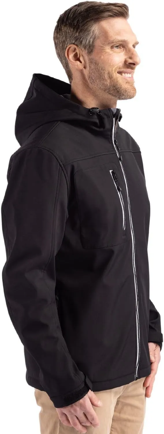 Clique Telemark Eco Stretch Softshell Full Zip Mens Hooded Jacket