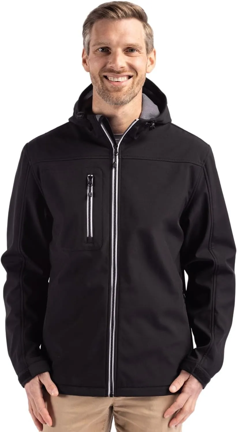 Clique Telemark Eco Stretch Softshell Full Zip Mens Hooded Jacket