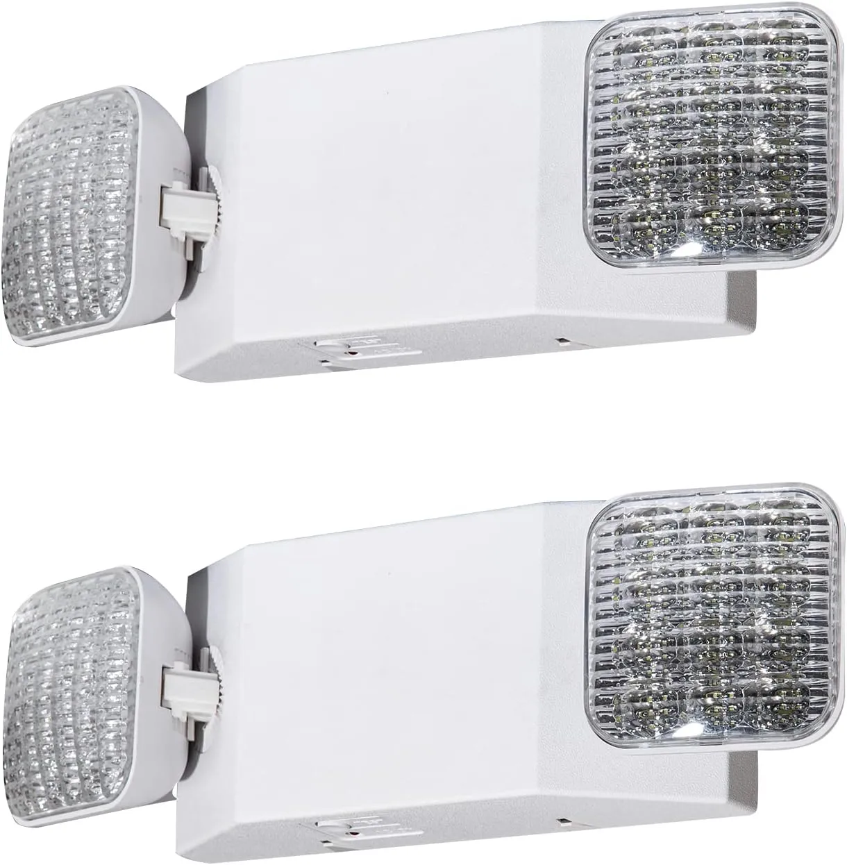 CM MZY Emergency Lights with Battery Backup, Commercial Emergency Lighting Fixtures, Two Adjustable LED Light Heads, 120-277V AC, UL Certified, 2PCS
