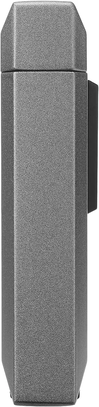 Colibri Stealth Triple Jet Flame Butane Lighter, Windproof & Refillable, Cigar Enthusiast's Choice with Blue Fuel Window and Adjustable Flame (Charcoal   Black)