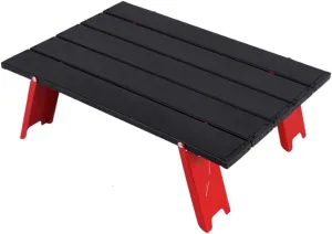 Collapsible Mini Picnic Table Aluminum Alloy Portable Camping Table Lightweight for Outdoor