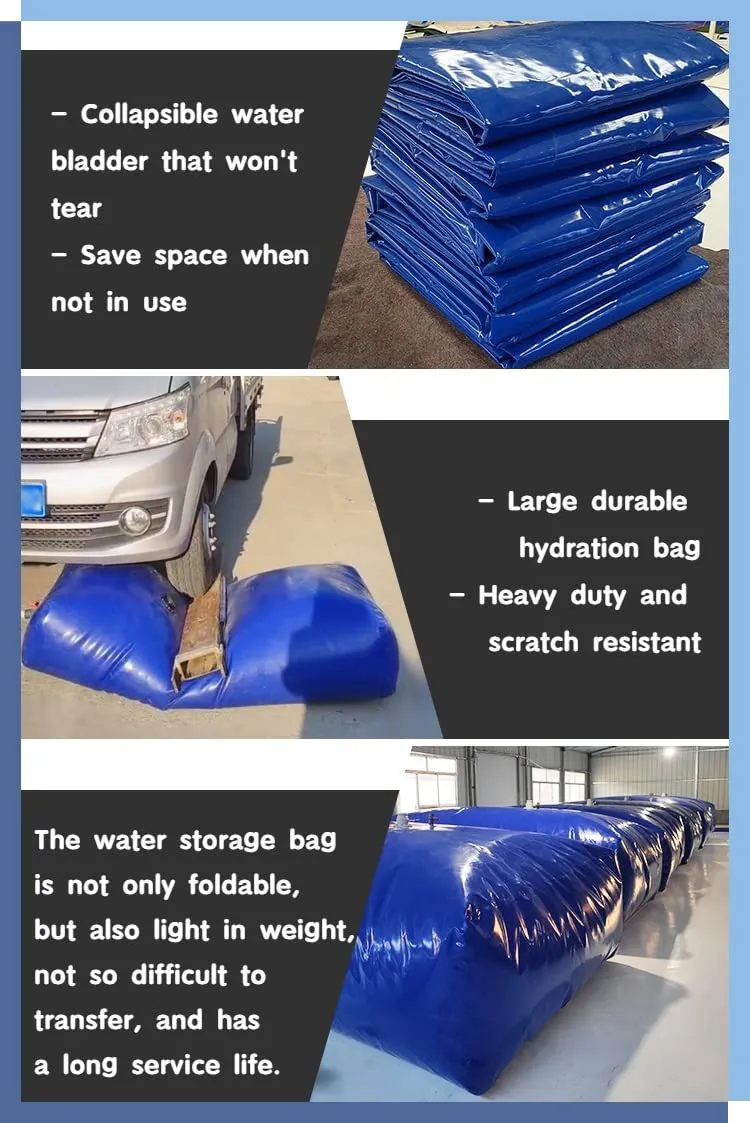 Collapsible Portable Water Storage Container Bag - 110L to 6000L Capacity, Ideal for Camping and Emergency Water Supply(3000L/789Gal/2x1.5x1 m)