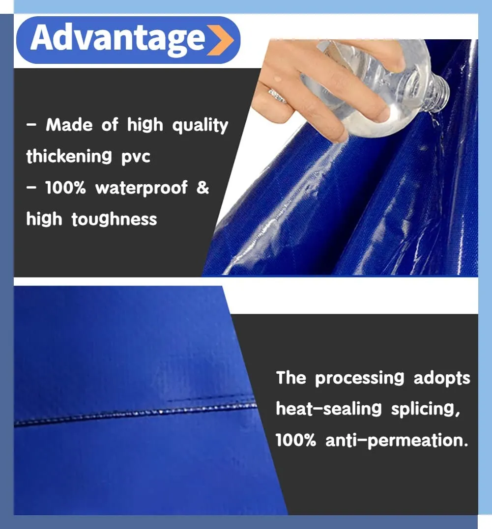 Collapsible Portable Water Storage Container Bag - 110L to 6000L Capacity, Ideal for Camping and Emergency Water Supply(3000L/789Gal/2x1.5x1 m)