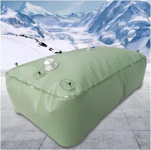 Collapsible Water Container, Water/Leakproof PVC Water Storage Bag, for Outdoor Software Pressure-Resistant Emergency Water Use Carrier, Customizable (Color : Green, Size : 110L/0.8x0.43x0.34