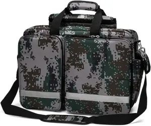Compact First Aid Kit Emergency Survival Trauma Kit with Labeled Compartments, Large-Capacity Outdoor Waterproof Emergency Rescue Kit(Camouflage)