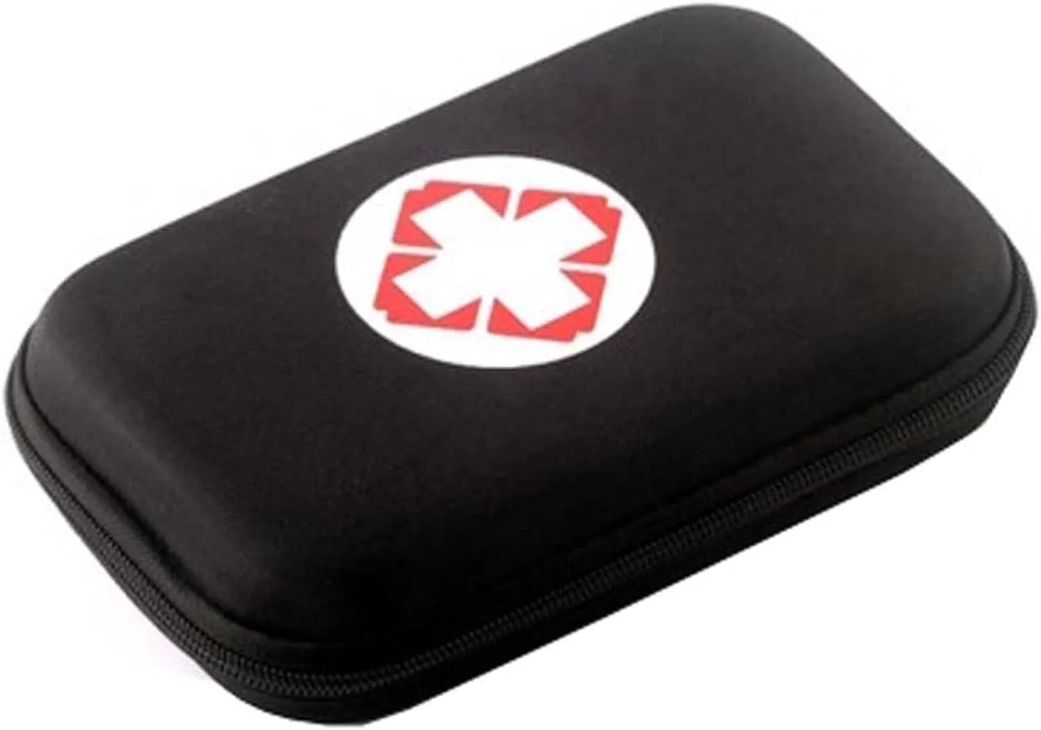 Compact First Aid Kit, Small Travel Camping Sport Medical Emergency Storage Pouch Bag, Black