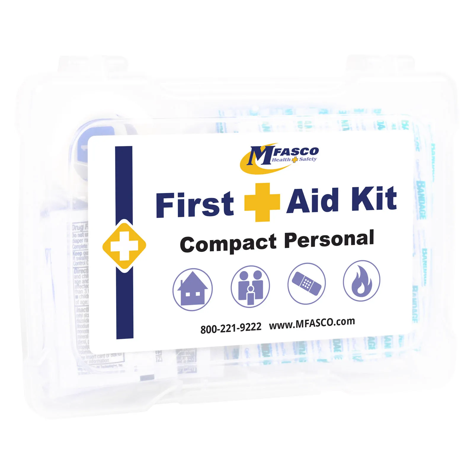 Compact Personal First Aid Kit Plastic Box