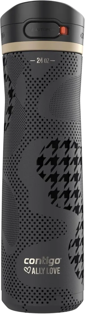 Contigo x Ally Love Jackson Chill 2.0, Stainless Steel, Autopop Lid, 24oz, Licorice