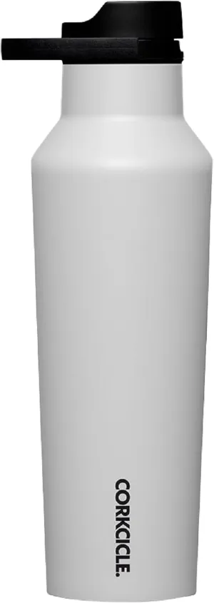 Corkcicle Sport Canteen Insulated Tumbler, River Rock, 20 oz – Reusable Water Bottle Keeps Beverages Cold for 25 Hours & Hot 12 Hours – Cupholder Friendly Tumbler with Screw-On Cap
