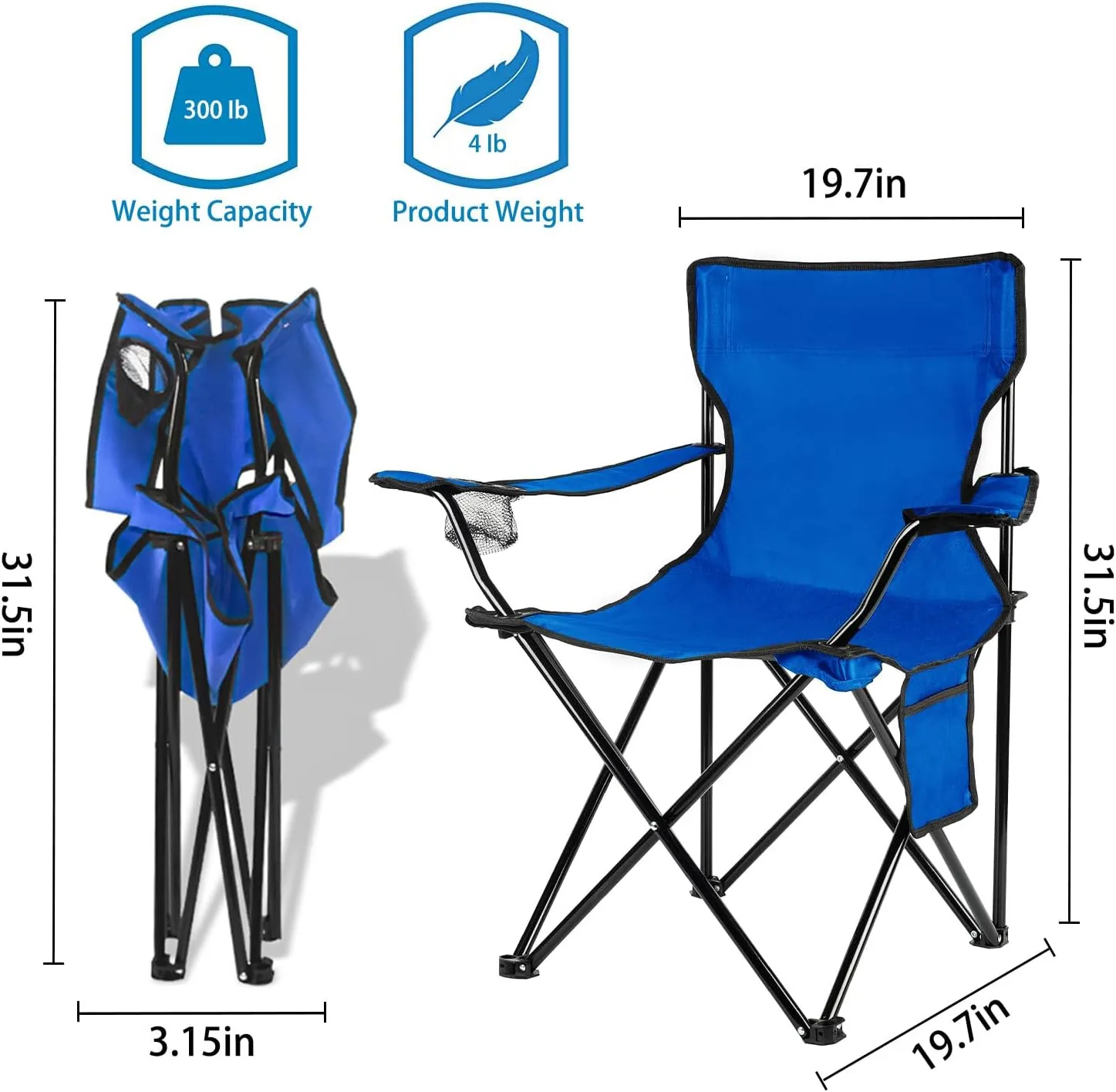 Damei century Folding Camping Chairs- Lightweight, Portable Chair for Beach, Lawn, Outdoor Sports