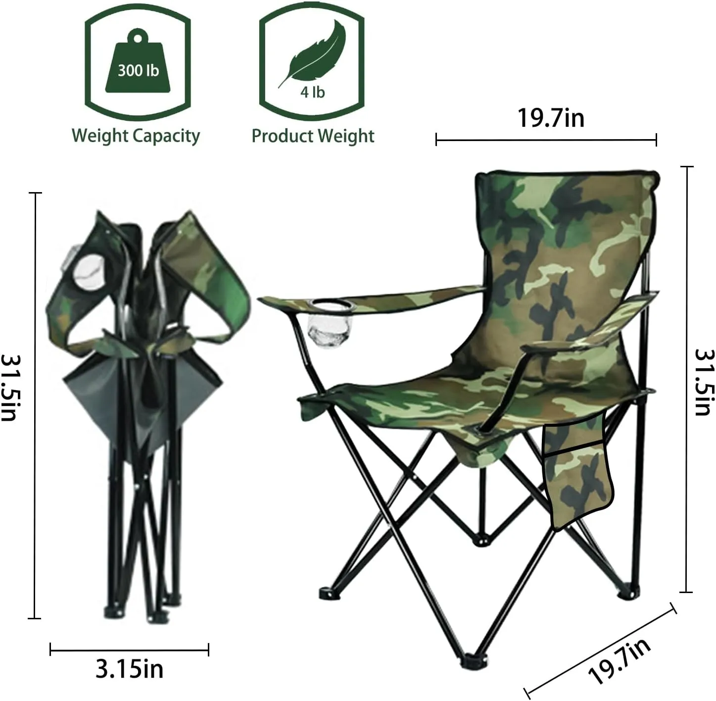 Damei century Folding Camping Chairs- Lightweight, Portable Chair for Beach, Lawn, Outdoor Sports