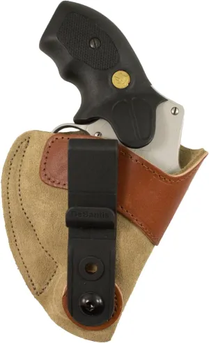 DeSantis Sof-Tuck IWB Holster- Concealed Carry Gun Holster, Compact, Fits S&W J Frames 2"-2 1/4", Taurus 85/85CH 2", Kimber K6s 2", Charter Arms Undercover 2", Ruger LCR 2", LCRx- Right Hand Draw, Tan