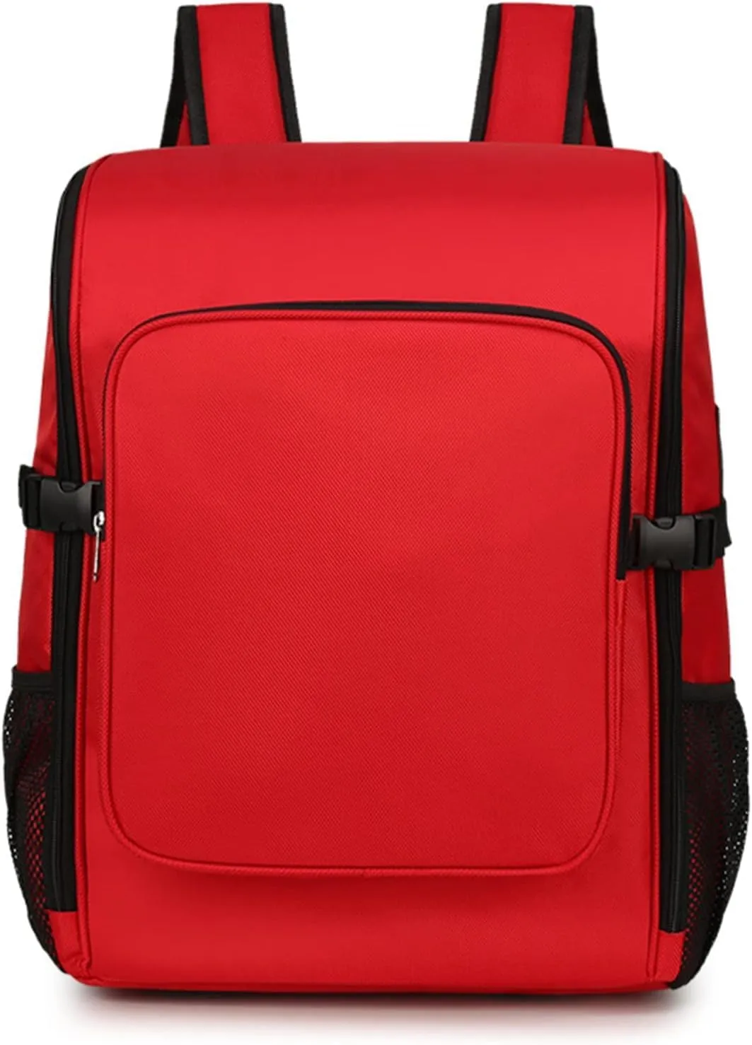 Disaster Relief First Aid Kit Backpack, Large-Capacity Waterproof Emergency Medical Backpack for Hiking, Camping, Travel, Outdoor, Fire Rescue, and Flood Control (Red)