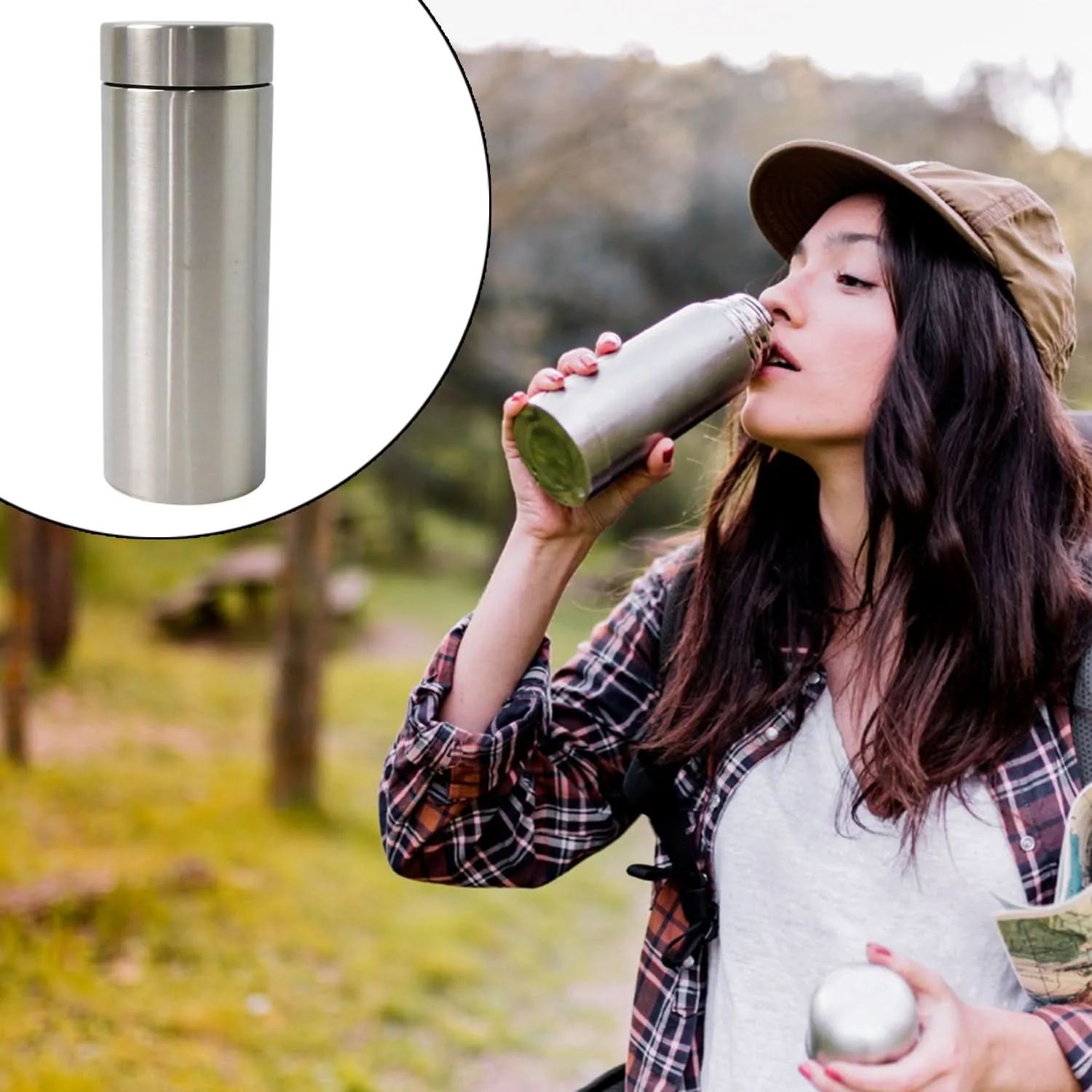Double Walled Vacuum Insulated Water Bottle  (350 Ml Approx)