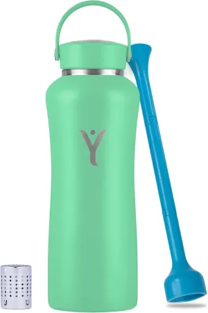 DYLN Hydrogen Water Bottle | Create Hydrating Alkaline Hydrogen-Rich Water Up to 9 pH | Vacuum Insulated Stainless Steel Water Bottle | Keeps Water Cold for 24 Hours